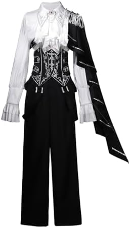 Ouji Fashion Set Vkei Clothes Visual Kei Jirai Kei Victorian Lolita Steampunk Victorian Vintage Clothes pants,Small