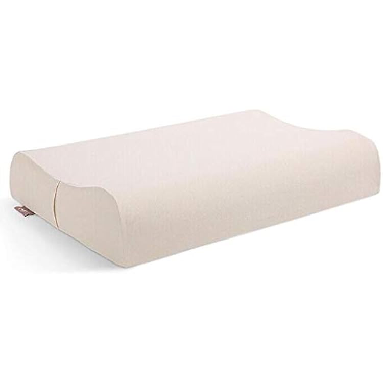 Breathable 100% Natural Latex Pillow SGS Certified - Cervical Support Massage Deep Sleep Neck Pillow - Washable Cotton Cover - 60 X 40cm