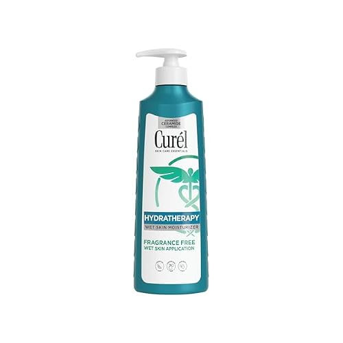 Curel Hydra Therapy In Shower Lotion, Itch Defense Body Moisturizer with Advanced Ceramide Complex, Vitamin E, Oatmeal Extract, 12 Oz