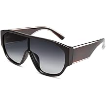Dollger Oversized Aviator Square Sunglasses Women Men Trendy vintage Big Siamese Large Thick wide Frame UV Protection Shades
