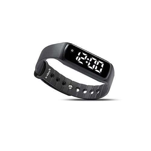 Potty Training Watch - Silent Vibrating Alarm Watch Pill Reminder Wristband with Countdown Timer Black