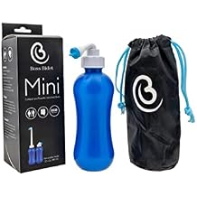 Mini : The Essential Personal Hygiene and Postpartum Cleaning Spray - Portable Peri Bottle for Women on the Go, Angled Retractable Nozzle, Discrete Bag, Compact 12.5 oz 380 ml Blue