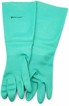 Nitri-CleanTM, Green Nitrile, 22mil, 18 Length, Unlined Gloves, Size XL, Sold By Pair