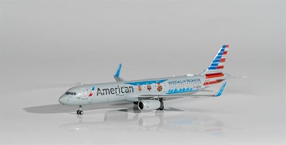 ACE HOBBY for NG Models for American Airlines for Airbus A321-200 N167AN Flapship Valor Medal of Honor 1:400 Aircraft Pre-Built Model