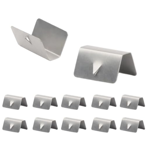 Wind Deflector Clips,12Pcs Car Wind Rain Deflector Channel Stainless Steel Fixing Retaining Clips Fit for G3