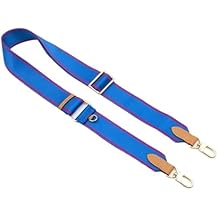 Canvas Bag Strap Adjustable Belt Replacement Women Handbag Wide Shoulder Crossbody Straps Webbing Bags Accessories(Blue- Gold Buckle)