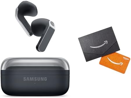 Samsung Galaxy Buds 4 2026 AI True Wireless Bluetooth Earbuds  $20 Gift Card, Noise Cancelling, Hi-Res Audio, 1-Way Speaker, New Fit, IP54, Live Translation, Black [US Version, ]