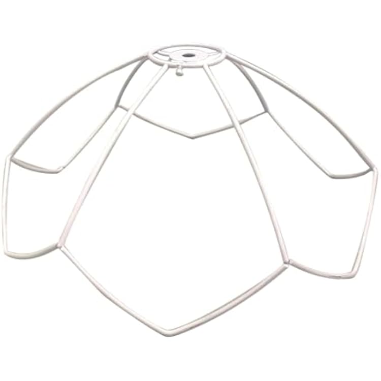 Gralara Lamp Shade Frame Ring Wire Cage Lamp Shades DIY Practical Supports Light Cover Vintage Lamp Cage Lampshade Guard for Wall Lamp