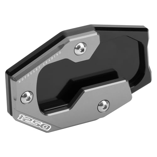 Motorcycle Side Stand Extension Pad For Pan America 1250 RA1250 2021-2024 Pan America 1250S RA1250S 2021-2024 Corrosion-Resistant Aluminum Kickstand Pad Accessories Gray