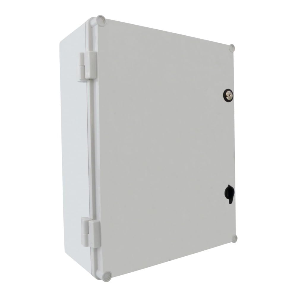 Elektro-PLAST UNI-1 Switch Cabinet with Lock 400 x 300 x 160 mm Industrial Housing Empty Housing Switch Box 43.1 IP65 5719, Grey