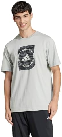 adidas Mens Camouflage Shape Graphic T-Shirt
