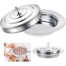 Cmmunion Trays for Churches, Communion Set Communion Tray with Lid Set Communion Plates for Church Supplies Communion Supplies (Silver)