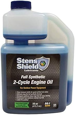 Stens 770-160 2-Cycle 50:1 Full Synthetic Oil 16oz Easy to Measure Bottle
