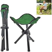 Travel Folding Camping Stool, Use Height 14" and Max Weight 240 lbs Outdoor Portable Party Chair Fishing Chair Seat for Camping Fishing Hiking Gardening and Beach Painting