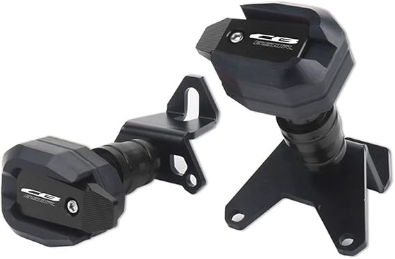 Motorcycle CNC Aluminum Engine Crash Guard Case Frame Sliders Protector Falling Protection Compatible with Honda CBR650R CB650R 2021 (CB650R, Black)