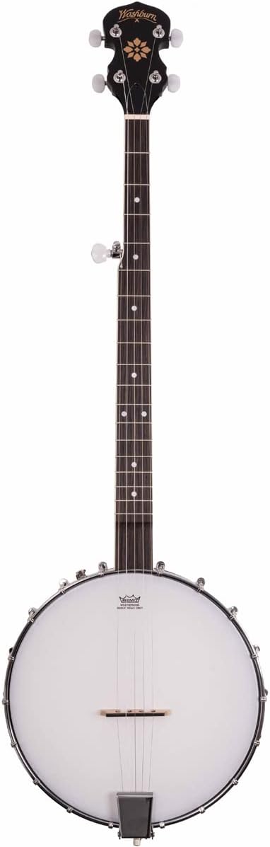 Washburn Americana Series B7-A 5-string Open Back Banjo,Natural Matte