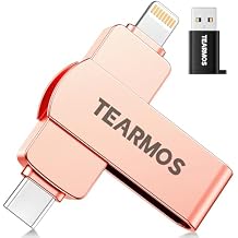 512GB Flash Drive Intended for iPhone iPad, Memory Stick Storage for Photos and Videos Backup, Compatible with iPhone iPad Android PC, Plug and Play, No Application Required (Rose Gold)