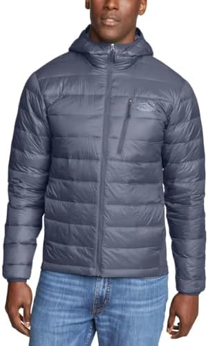 Eddie Bauer Mens Winter Jacket - Puffer Coat with Hood - Down Jacket For Outdoor Gray, M