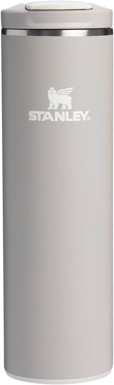 STANLEY Transit FlipTop Mug | Leakproof Coffee Travel Cup | Vacuum Insulated Stainless Steel | Stays Hot or Cold for Hours | BPA-Free | 16 oz | Ash