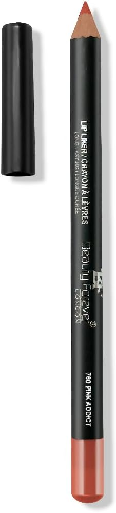 Beauty Forever Lip Liner, Creamy and Anti-Smudge, 1gm (760 Pink Addict)