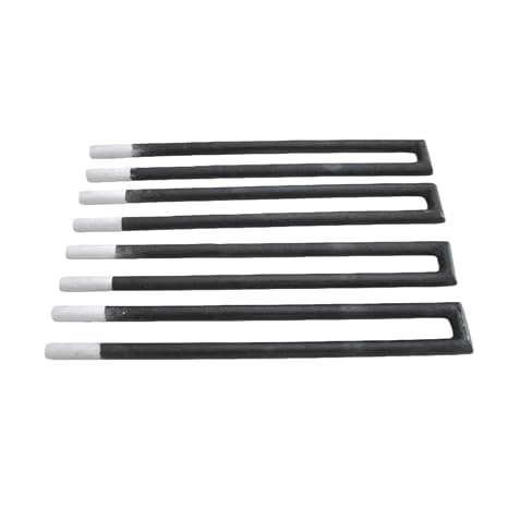 U-Shaped Heating Silicon Carbide Rods, High-Temperature Heating Elements for Furnaces, Silicon Carbide Heating Component (14mm, L=270mm(100+200), D=30mm)