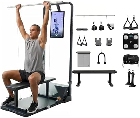 Speediance Gym Monster Works & Smart PowerGrip & Smart Scale & Weight Lifting Belt & Skiing Handles 2 Bundle