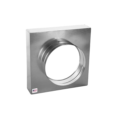 RDP Square to Round Transition Box | Made in USA (18" x 18" x 16")