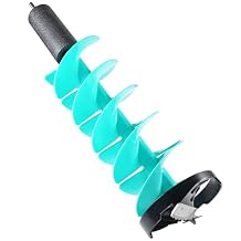 Floating Ice Auger Drill Bit for Electric Drill - 8.3 Inch Diameter, 5.1 lbs Lightweight, with Anti-Loss Foam Collar & Stainless Steel Serrated Blades - Universal Fit for Ice Fishing