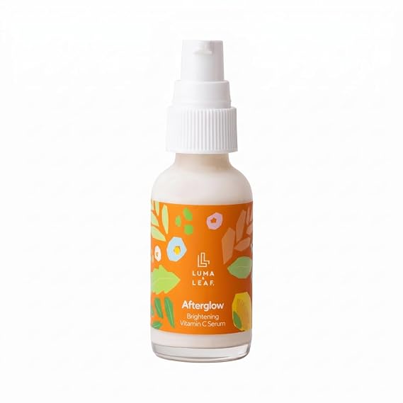 Vitamin C Serum for Face for Dark Spots, Brightening Dark Spot Corrector Serum with Jojoba Oil & Squalane, Reduces Hyperpigmentation & Melasma for All Skin Types, Vegan 1 fl oz - Luma & Leaf