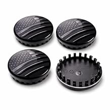 Chevy Wheel Center Caps 83mm Blackout American Flag ONLY FITS 2014-2020 Silverado Tahoe Suburban GMC Sierra Yukon Denali 20"/22" OEM Wheels ONLY OE 22837060 9596403 (4 Pcs)