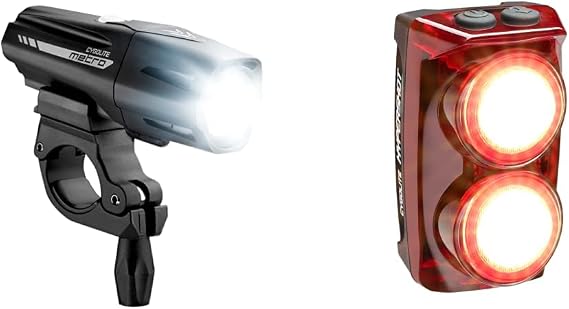 Cygolite Hypershot 350 Lumen Bike Tail Light 7 Night & Daytime ModesUser & Metro Plus 800 Lumen Bike Light 5 Night & 3 Daytime Modes Compact & Durable IP67