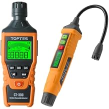 TopTes PT210S Gas Leak Detector & CT-300 Carbon Monoxide Detector, Effectively detect Combustible Gases & Carbon Monoxide, to Protect Your Safety, for Home, car, and Travel