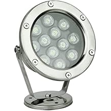 Braiton LED Underwater Pool Fountain Spotlight Low Voltage 24V Pond Light Submersible LED Pond Spot Lights,Green,12W