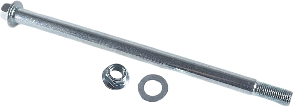 Front Axle & Lock Nut w/Washer Assembly for Coleman CT200U 196cc Off-Road Mini Bike (255mm)