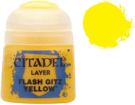 CITADEL Games Workshop Paint Layer Paint, Flash Gitz Yellow, 12 ml