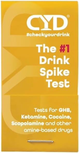 Check Your Drink Matchbook. Avoid Drink Spiking. Detect GHB or KETA Using The Personal Test Strips. - Each Match Book Contains 8 Tear-Away Test Strips