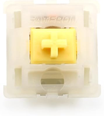 MX Switch Keyboard - Dedicated Shaft Body Off Black, Red, Brown, Blue, Green, Yellow 5pins - Suitable for GK61GK64GH60 - Milky Yellow Switches KS-3 110 Pcs