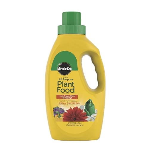 Miracle~GRO Liquid All Purpose Plant Food Concentrate, Feeds All Indoor & Outdoor Plants - 32 oz Pack of 1
