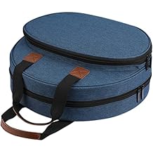 EXCEART Embroidery Kits Woven Handbag Embroidery Bag Portable Carrying Bag for Embroidery Project and Cross Tools Kits Supplies Tote Bag for Crafters and Lovers Blue Embroidery Kits Woven Tote