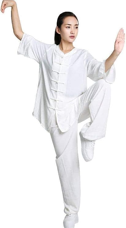 TaiChi Clothing Martial Arts Uniform Women TaiChi Uniform Martial Arts Uniform, Kung Fu Tai Clothing Chinese Traditional Cotton Linen Performance Costume Chinese Kung Fu Clothing