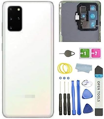 Demat Galaxy S20 Back Cover Glass Housing Door Replacement for Galaxy S20 5G with Tools (White)