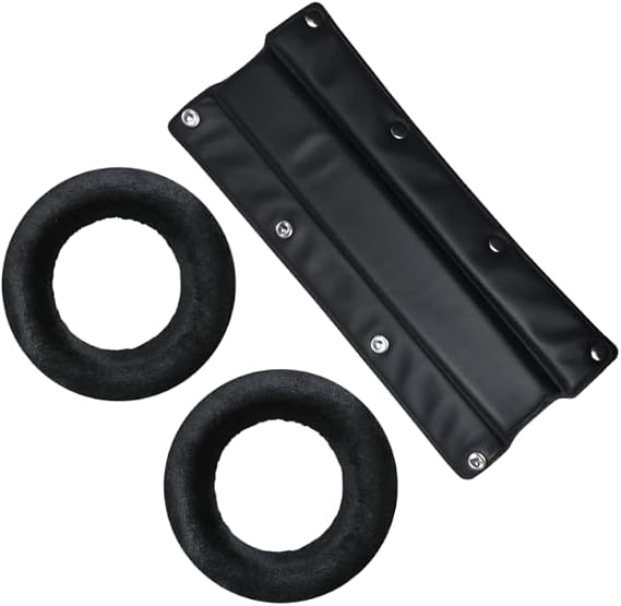 beyerdynamic EDT 990 VB Ear Pad Set Velour in Black and beyerdynamic Leatherette Replacement Buttonable Headband