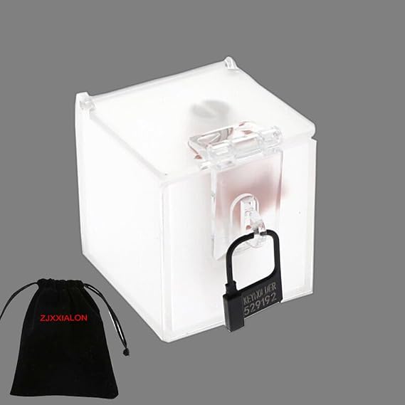 Chastity Key Safe Chastity Key Holder Acrylic Box with 5pcs One-time Code Locks