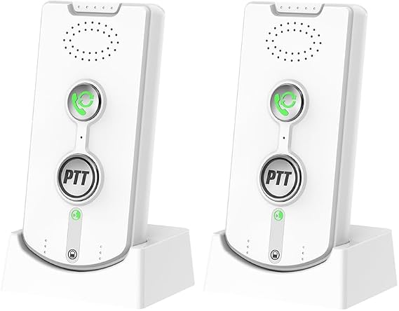 2Pcs Intercoms Wireless for Home Voice Bidirectional Caller Home Ultra Long Distance Portable Wireless Voice Interphone Elderly Caller Room to Room Communication Intercom Two Way Ringtone Call