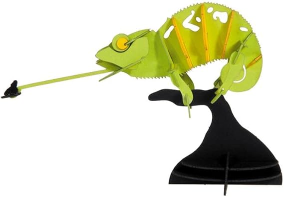 Fridolin 3D paper model chameleon