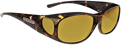 Jonathan Paul Element Medium Polarized Over Sunglasses Wrap Around 100% UVA & UVB Protection | Crystal Nylon Frame