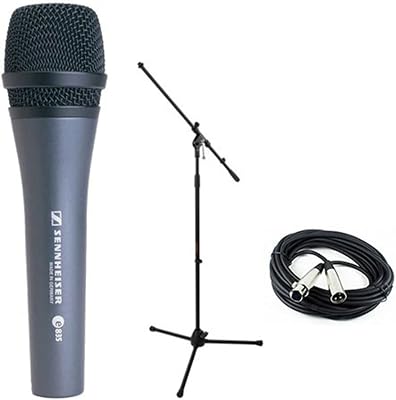 Sennheiser E835 Dynamic Handheld Vocal Mic with Stand & Cable Performance Kit