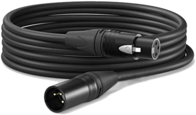 Midex MCB-10X Quality Stereo Microphone Cable XLR+XLR 10 Meters Black Color