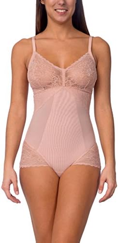 MESH SHAPEWEAR BODYSUIT For Women Tummy Control Sculpting Snatched Waist Body Shaper Multiple Position Straps Lace Trims