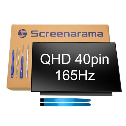 SCREENARAMA New Screen Replacement for Acer Nitro 5 AN515-58 165Hz 40pin QHD 2560x1440 IPS LCD LED Display with Tools and Tape